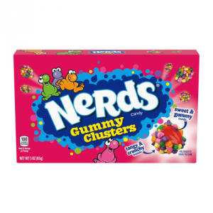 Nerds Gummy clusters theatre box, American sweets imported to the UK