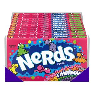 American Sweets - A full case of 12 theatre boxes of rainbow nerds