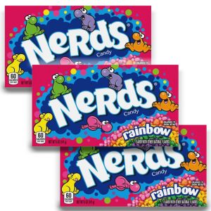 American Sweets - A pack of 3 theatre boxes of rainbow nerds