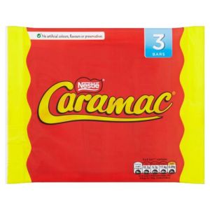 A multipack of 3 Nestle Caramac Bars