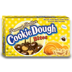 American Sweets - Peanut Butter Cookie Dough Bites, bite size peanut butter cookie dough pieces covered in milk chocolate!