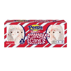 Peeps Candy Cane Chicks 5 Pieces