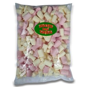 Pink and White Marshmallows bulk 1kg bag