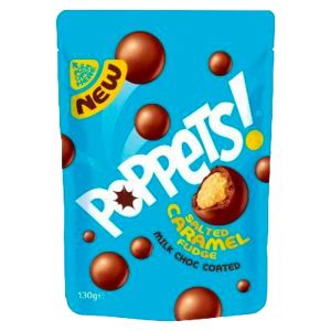 The new flavour of Poppets! Salted caramel fudge balls covered in milk chocolate!