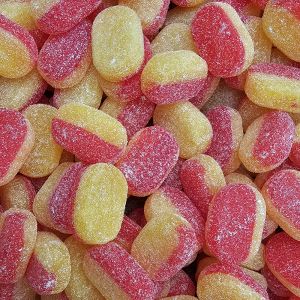Rhubarb and Custard - Traditional rhubarb and custard flavour boiled sweets.