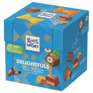 Christmas Chocolates - A 176g box of Ritter Sport Delightfuls! Mini Ritter Sport pieces!