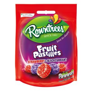 A 120g bag of the two best flavours on Fruit Pastilles, Strawberry and Blackcurrant!