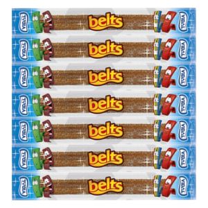 Individually wrapped sour cola belts