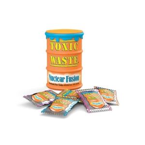 Hazardously sour candy sweets with 2 flavours in each sweet