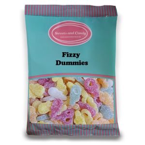 Vegan Fizzy Dummies - 1Kg Bulk bag of Vegan fruit flavour sweets, shaped like dummies with a fizzy coating!