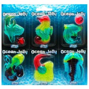 A pack of 6 ocean jelly sweets