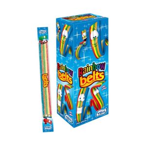 A full case of Vidal fizzy rainbow belts, 100 sweets in total 