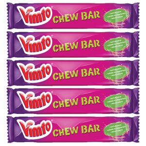 Vimto flavour chewy sweets in the shape of chew bars