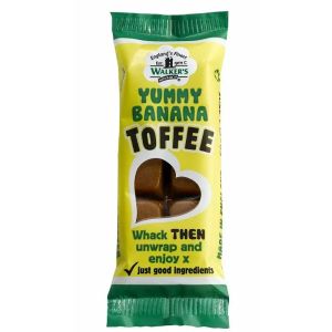 Walkers banana split toffee bar, traditional toffee bars with banana flavour