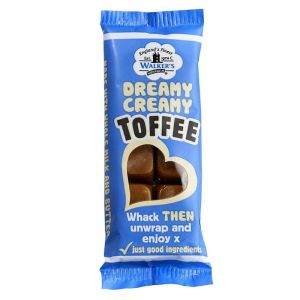 Walkers original creamy toffee bar, traditional toffee bars with creamy vanilla flavour