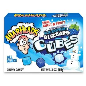 American Warheads Blizzard Cubes, Festive Themed sour cubes for Christmas