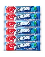 American Sweets - A pack of 6 blue raspberry flavour chewy American candy bars.