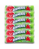 American Sweets - A pack of 6 watermelon flavour Airheads, chewy American candy bars.