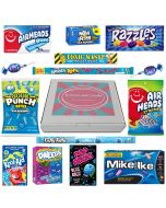 American Sweets Hamper - Our Sweets and Candy hamper box filled with the best blue American sweets and drinks 