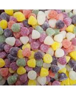 Taveners traditional american hard gum sweets, fruit flavour gummy sweets covered in sugar
