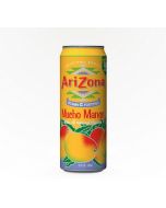 A large can of Arizona Mucho Mango, fruit juice American drink.