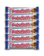 American Sweets - A pack of 6 Baby Ruth American candy bars made with peanuts, caramel and smooth nougat.