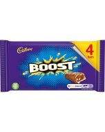 A multipack of 4 Cadbury Boost chocolate bars