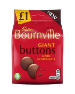 A share size bag of Cadbury Bournville dark chocolate button sweets