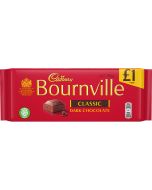 Bournville classic dark chocolate bar in a sharing size
