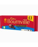 Cadbury Bournville dark chocolate bar with rum flavoured raisins