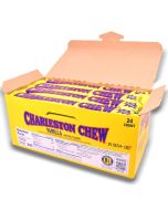 American Sweets - A full case of Charleston Chew Vanilla American candy bars made from vanilla flavour nougat with a chocolatey coating.