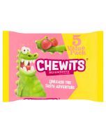 Retro Sweets - A pack of 5 tubes of strawberry flavour Chewits sweets