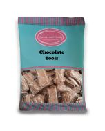 Chocolate Tools - 1Kg Bulk bag of retro milk chocolate flavour candy pieces shaped like tools!