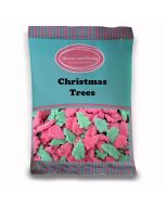 Christmas Sweets - 1Kg Bulk bag of apple and cherry flavour sweets shaped like Christmas Trees