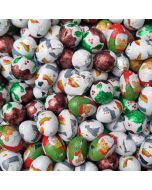 Christmas Sweets - chocolate flavour balls with a Christmas theme wrapper