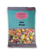 Dew Drops - 1Kg Bulk bag of retro fruit flavour, tear drop shaped jelly sweets.