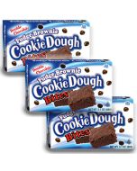 American Sweets - a pack of 3 fudge brownie flavour American candy cookie dough bites in a theatre box.