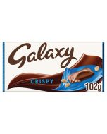 Smooth Galaxy chocolate with crispy rice pieces