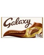 A share size chocolate bar of smooth galaxy milk chocolate