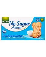 Gullon whole grain breakfast biscuits with a yoghurt flavoured filling and No Added Sugar!