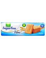 A packet of sugar free biscuits rich in fibre with a malt taste