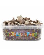 Pick and Mix sweets - A full tub of Milk chocolate flavour candy star shaped sweets with a candy topping.