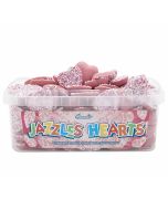Pick and Mix Sweets - A full tub of strawberry flavour chocolate candy sweets with candy sprinkles topping