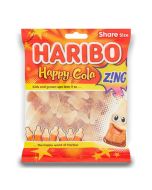 Haribo Fizzy Cola Bottles - gummy sweets that are super tasty and look just like real bottles of cola but with a sour zing twist!