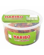 A full tub of Haribo giant dummies, fruit flavour jelly sweets