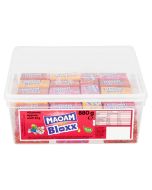 A full tub of Haribo Maoam Bloxx, fruit flavour chewy sweets