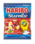 A bag of Haribo starmix sweets containing fruit and cola flavour sweets