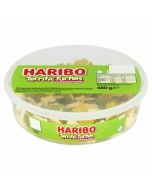 A full tub of Haribo terrific turtles, bubblegum flavour jelly sweets