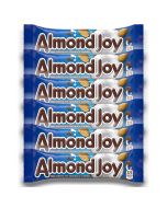American Sweets - A pack of 6 Hersheys Almond Joy American candy bars consisting of whole almonds and sweetened, shredded coconut covered in milk chocolate