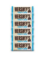 American Sweets - A pack of 6 Hersheys American candy bar made from creamy white chocolate with cookie pieces inside.